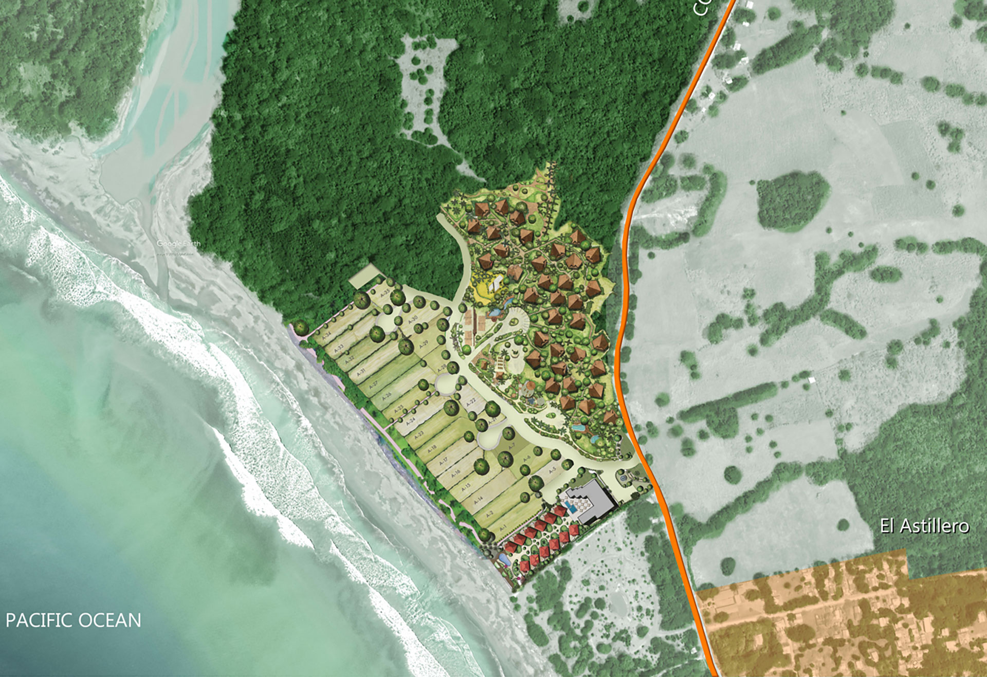 El Astillero Resort - Master Plan - Lots version